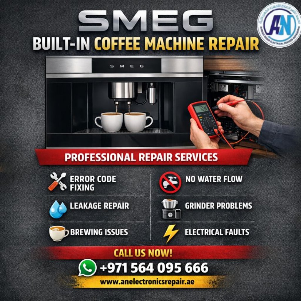 Ahmed_Nasir_UAE's tweet image. SMEG built-in coffee machine repair by experts in Dubai. Fast fixes for error codes, leaks, grinder &amp;amp; brewing issues.
📞 WhatsApp: +971 564 095 666
#SMEGRepair #CoffeeMachineRepair #BuiltInCoffeeMachine #DubaiApplianceRepair #SMEGService #KitchenAppliances