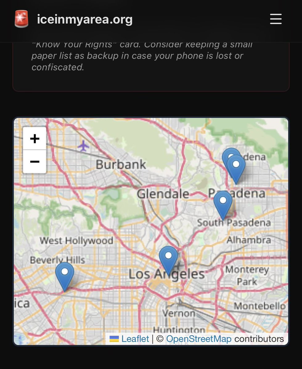 iamcarokim's tweet image. Staying at my friend’s place for her Internet and we just realized ICE activity can be heard outside… DO NOT PLAY WITH ME

EVERYONE IN LA, this is where they are currently