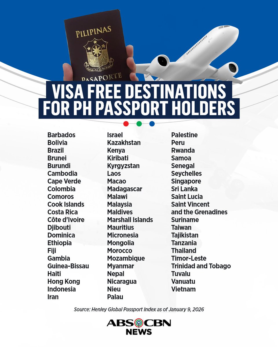 MAGBO-BOOK NA ’YAN!

Plan your vacation this year on these visa-free destinations for Philippine passport holders.