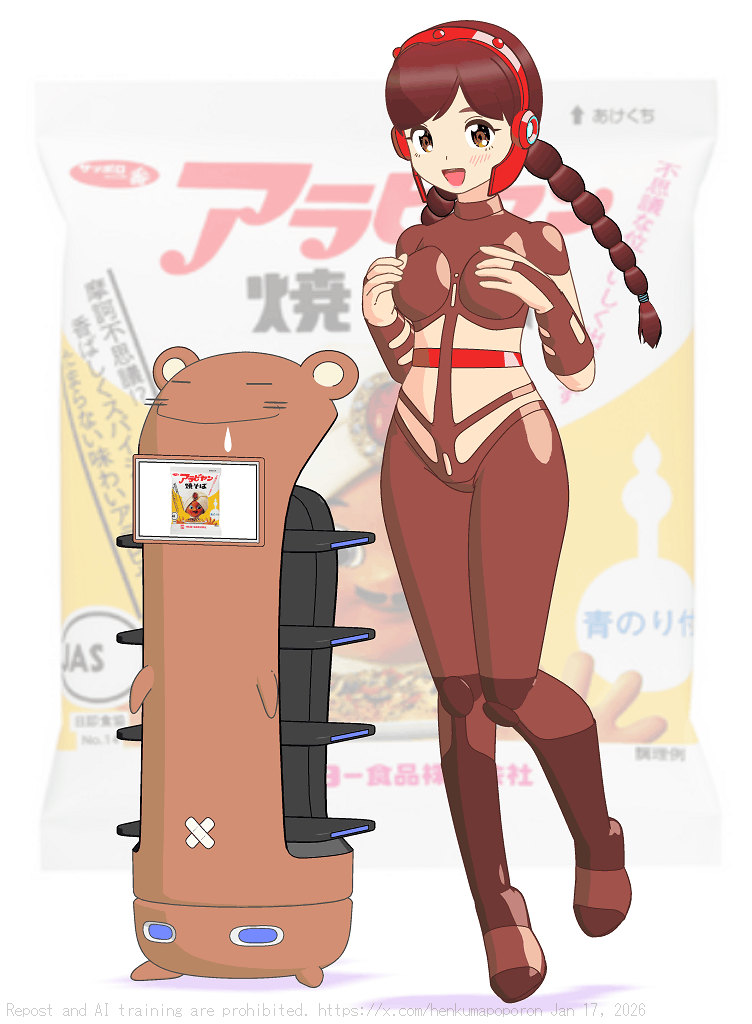 …ご近所のスーパー…普段は見かけないアラビヤン焼きそばがあったので購入…おぃしかったでス♪(小学生並の感想) 