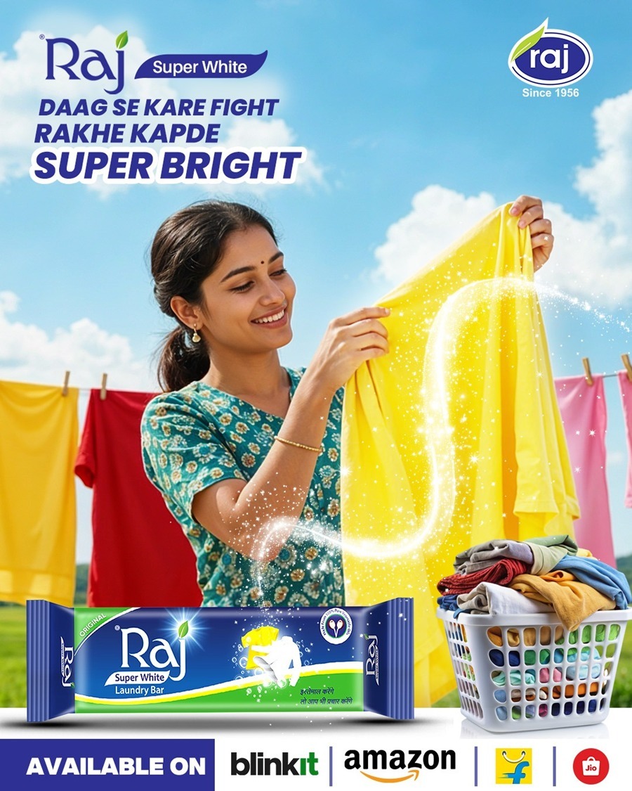 RajSuperWhite's tweet photo. Kapdo ki chamak rakhe barkarar, Raj Super white laundry bar.
#raj #rajsuperwhite #laundrybar #cleanupgamestrong #rajsoap #stainbuster #laundrycare #stainwarrior #rajgroup #staintreatment #whitebar #indiasfirstwhitebar #indiasfirstandoriginalwhitelaundrybar #firstwhitebar https://t.co/ZxcliBT937