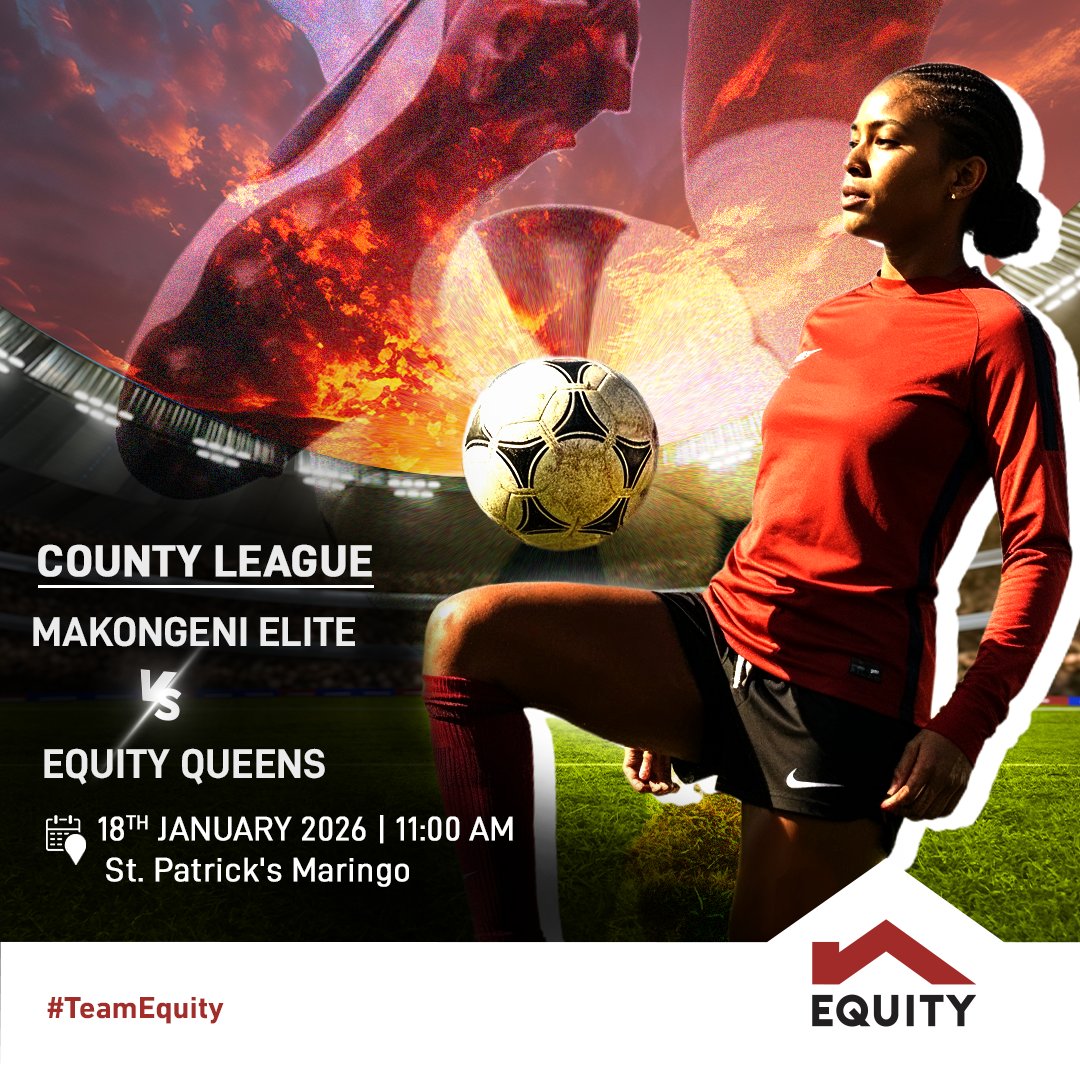KeEquityBank's tweet photo. Hii weekend tuko in action.
Court inaita, pitch inaita, na vibes ziko on full volume.
Different games, one mission: show up, make noise, na ku-cheer hadi mwisho.
Usi-watch kwa highlights… be part of the moment.
#TeamEquity #GameModeOn #WeekendPlans https://t.co/wPTPnNW4PJ