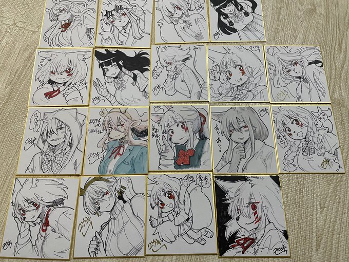 オーダー含めてたくさん描いた 