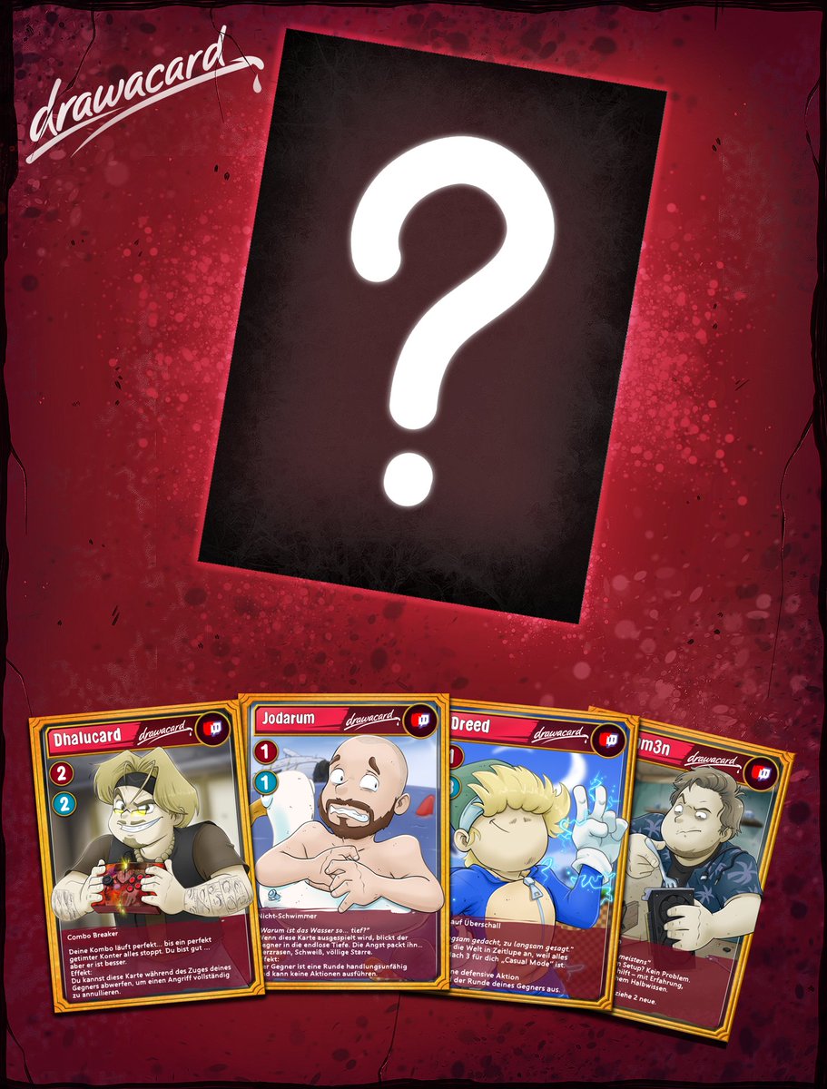 NeoFeS's tweet photo. Heute kommt wieder eine neue Karte. Wer könnte es sein? Und welche Karte gefällt euch bisher am besten? https://t.co/ROLk93PZdI