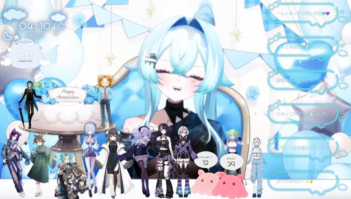 samegorou_V's tweet image. 1ヶ月記念配信本当にありがとうございました！！
色んな人達とお話できてほんっっとうに楽しかったです！！🥳✨️
これからいっぱい活動頑張るからよろしくね！！🦈🩵