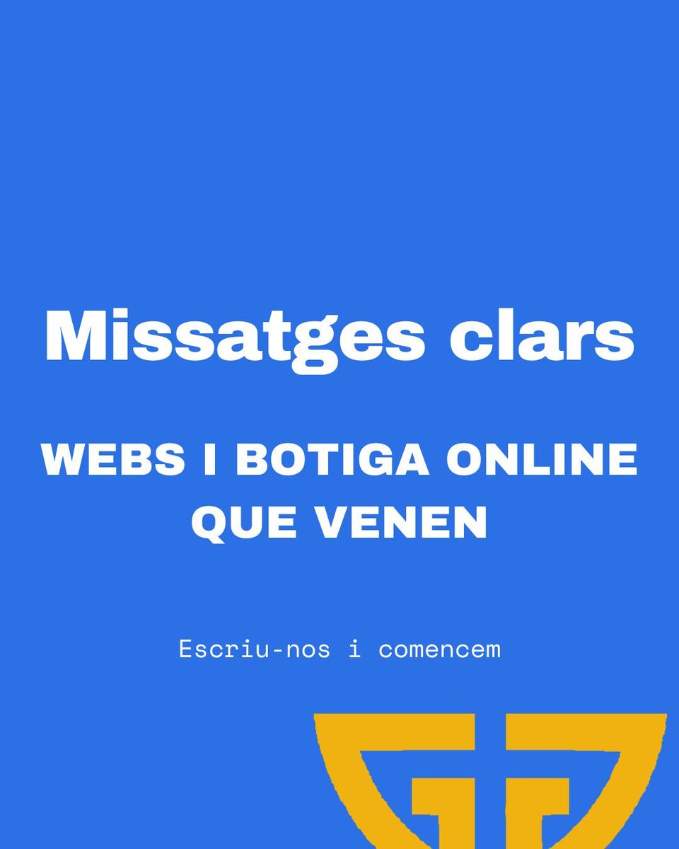 Andor_AI's tweet photo. Web bàsica: 5 pàgines, responsive, SEO bàsic, botó WhatsApp/Contacte — €499
Botiga online addicional: + €489 fins a 25 productes
CONTACTA'NS AVUI NO ESPERIS MÉS +376 367245
#GSGIT #WebsProfessionals #WebsAndorra #NegocisDigitals #Pimes #Empreses #WebCorporativa #BotigaOnline https://t.co/yDh44nBnMM