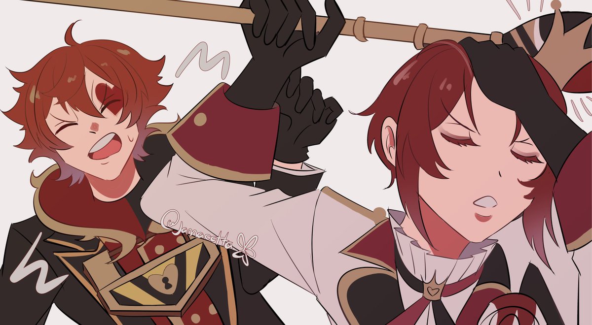 "OFF WITH YOUR HEAD!!!!"
#twstファンアート