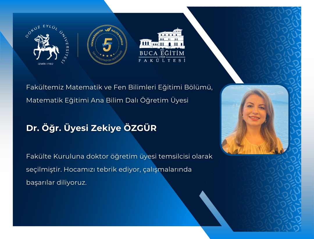 Fakülte Kuruluna seçilen öğretim üyelerimizi tebrik ediyor, çalışmalarında başarılar diliyoruz.