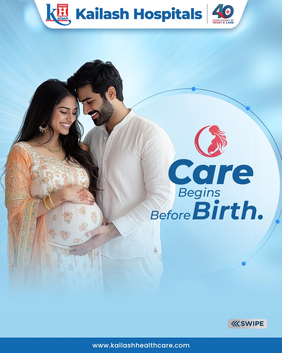 KailashHealth's tweet photo. Care begins before birth! The journey to a healthy baby begins long before the delivery room. 👶
#Birthdefects can develop during pregnancy and impact a baby’s growth, but early #prenatalcare is key to managing these risks. From nutrition to regular check-ups, every step matters.
Consult our Obst & Gynecologists for #safepregnancycare today: https://t.co/A6XrdCFVhd
#HealthyKids #healthypregnancy #PreventBirthdefects #PrenatalCare #HealthyPregnancy #MaternalHealth #KailashHospitals