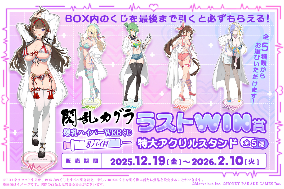 💉絶賛販売中💉 【閃乱カグラ 爆乳ハイパーWEBくじ 8パイ目】 BOXの