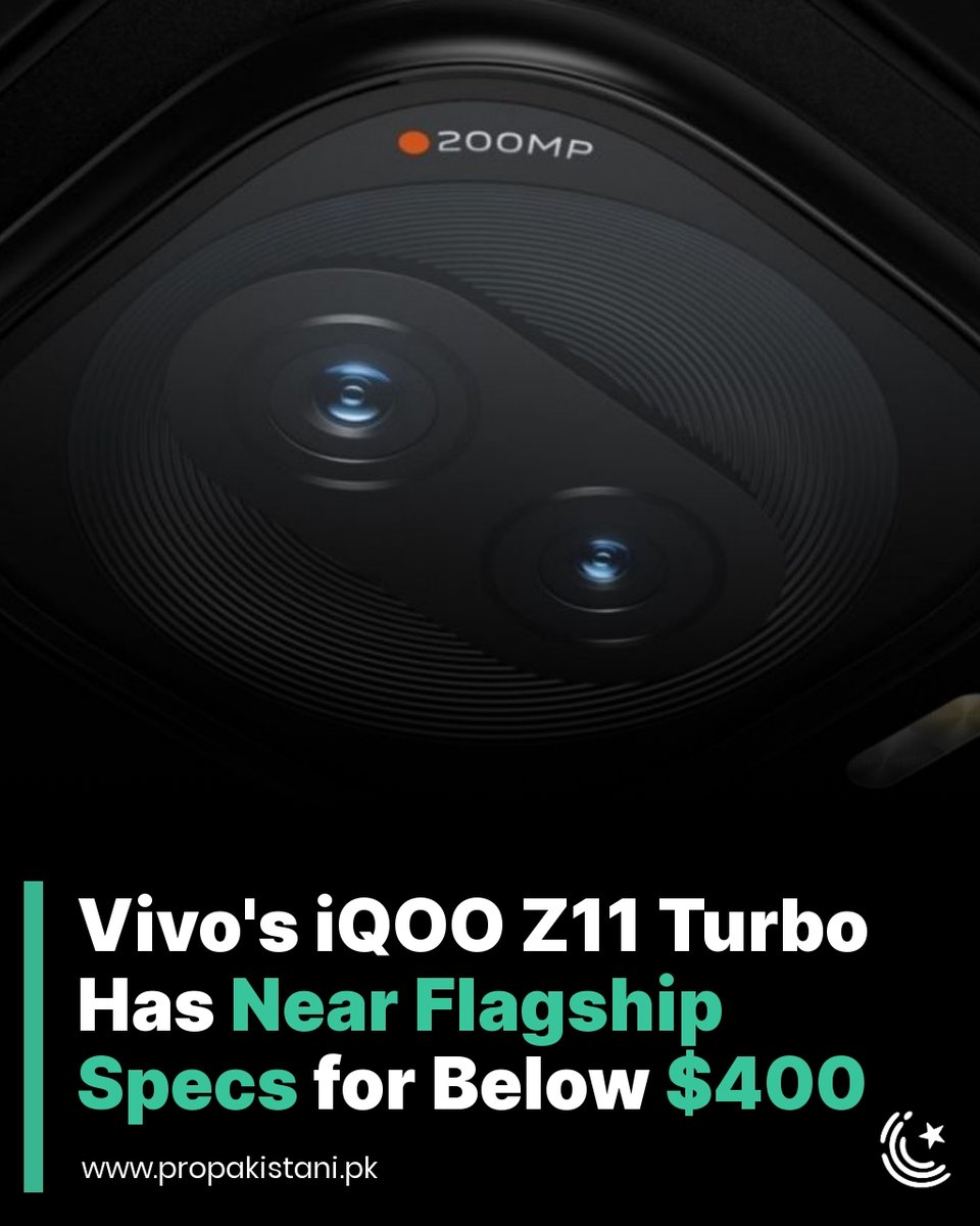 ProPakistaniPK's tweet image. While the iQOO series does not reach Pakistan, we can expect it to come under the main Vivo branding with a new name in the global market.

Read More:  propakistani.pk/2026/01/17/viv… 

#Vivo #VivoiQOO #iQOOZ11Turbo #Flagship