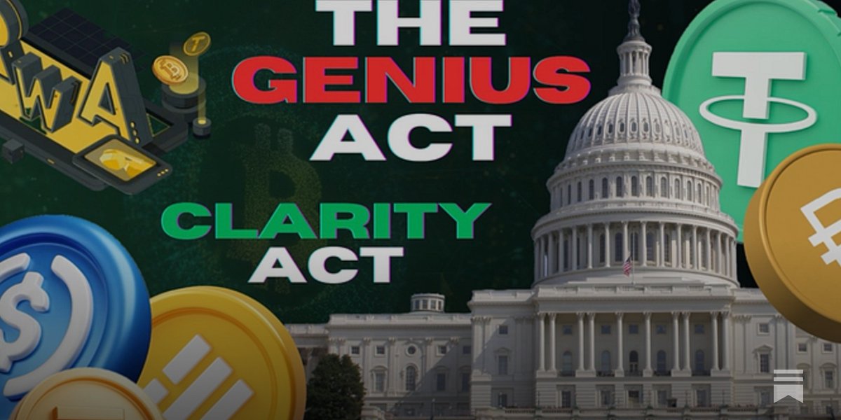 avtarsehra's tweet image. The GENIUS Act banned issuers from sharing yield. Now the Clarity Bill draft closes the remaining loophole by extending that prohibition to “Digital Service Providers.”

This outcome was always inevitable.

A yield-paying, widely accessible U.S. stablecoin is fundamentally…