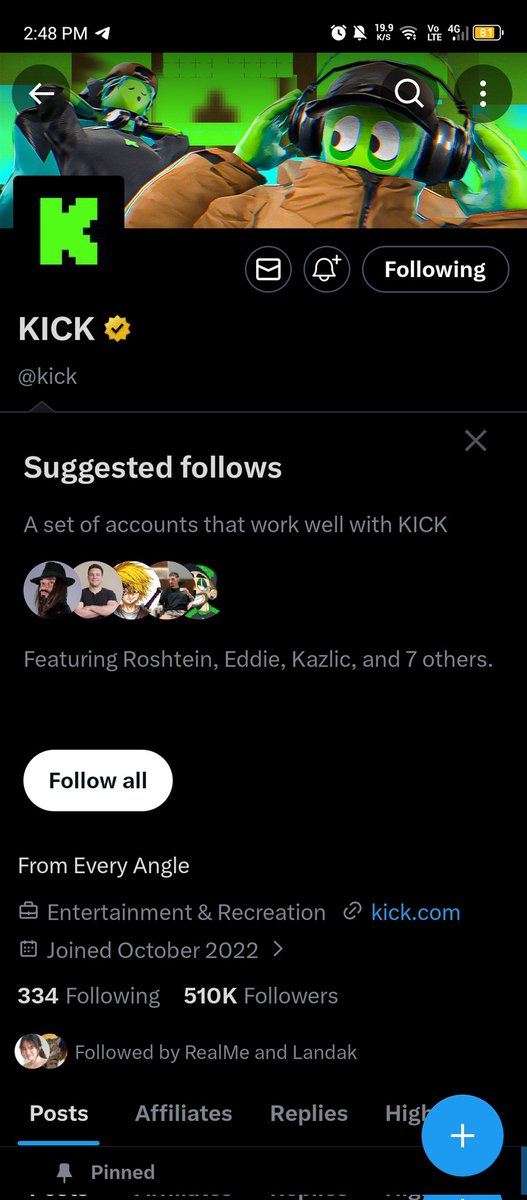 apare278's tweet photo. Lfg Kick 🔥🔥🔥🚀🚀

JCPk6ZFTcyoZ9tN1L1Tpr3987gWxnYh9iGFqh8LXvLnL

@KickStreamingHQ 
@linkhash11235
@kick https://t.co/jBqWx3760v