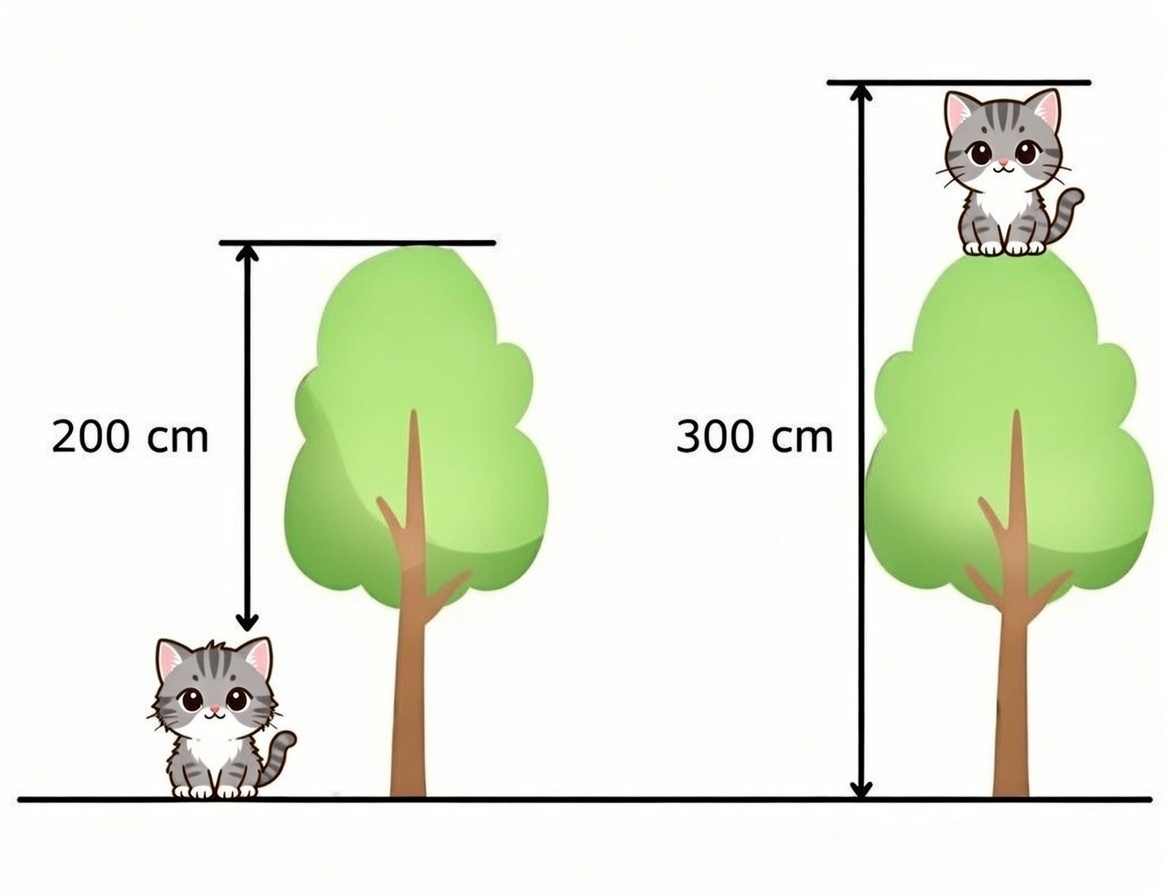 How tall is the cat?