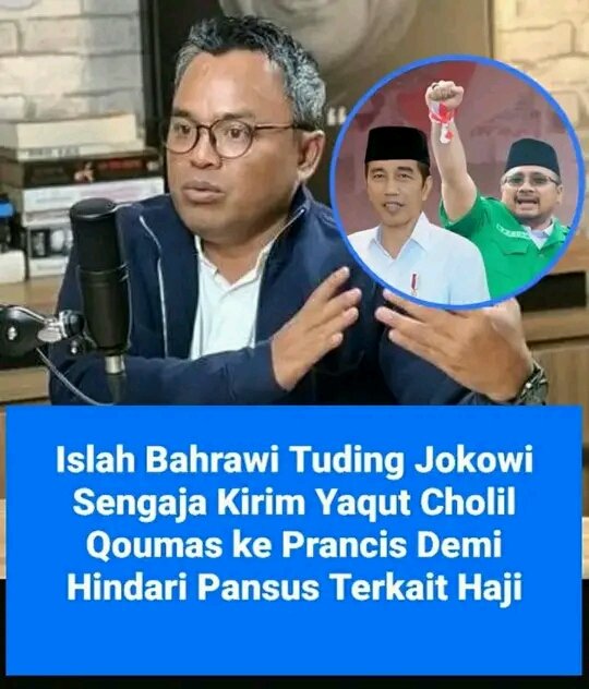 SEMAKIN  TERANG  BENDERANG,  JOKOWI  ADA  DI BELAKANG  KASUS  KUOTA HAJI.  
SEMOGA  TERBUKA  LEBAR, KETERLIBATAN  JOKOWI. 

 HUKUM   BERLAKU  UNTUK  SEMUA  WARGA  NEGARA INDONESIA.