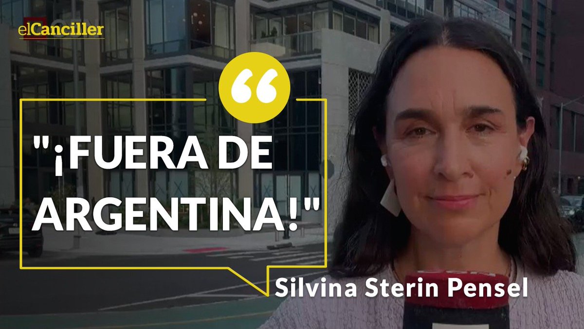 elcancillercom's tweet image. [SOCIEDAD] "Son genocidas": para la corresponsal de C5N en Nueva York, Silvina Sterin Pensel, y "por más que sean turistas", los israelíes que visitan nuestro país "representan" a quienes "vienen exterminando al pueblo palestino".