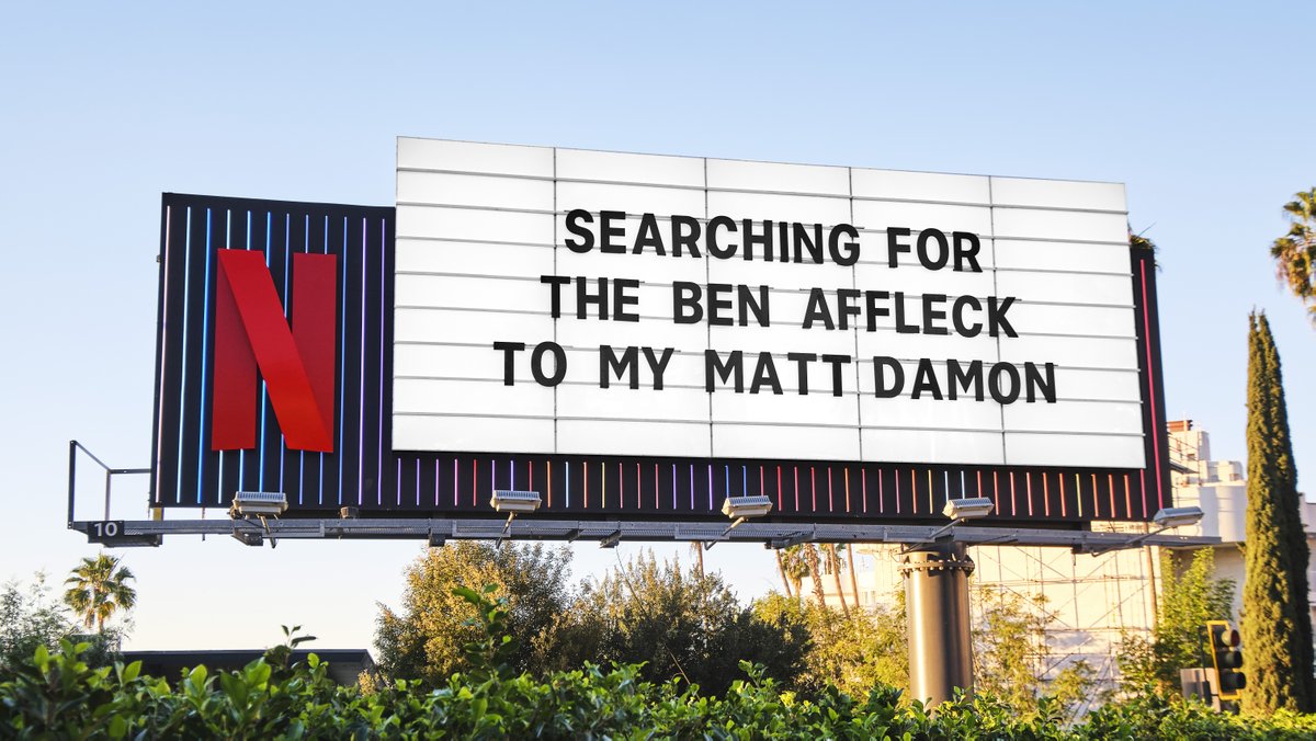 netflix's tweet image. Ben &amp;amp; Matt movies forever. 

THE RIP is now playing.