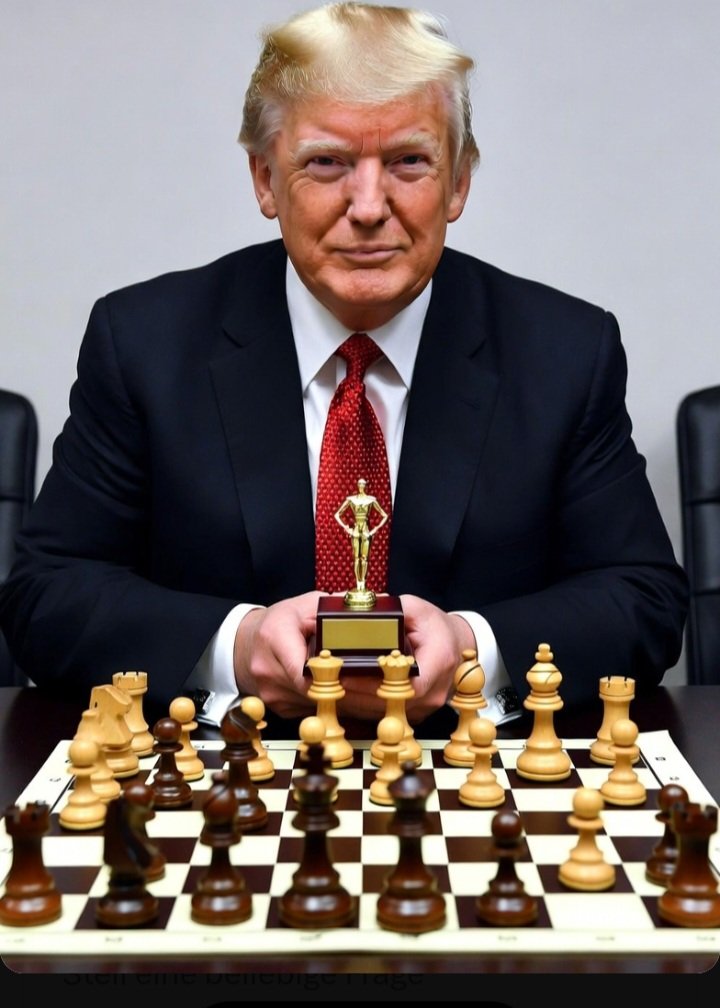 Nevergiveup3110's tweet image. #Trump beats himself at chess and wins. He proudly presents himself with the #trophy. If this buffoon weren't so dangerous, one could laugh at him all day long.

#TrumpEpsteinFiles
#TrumpIsARussianAsset