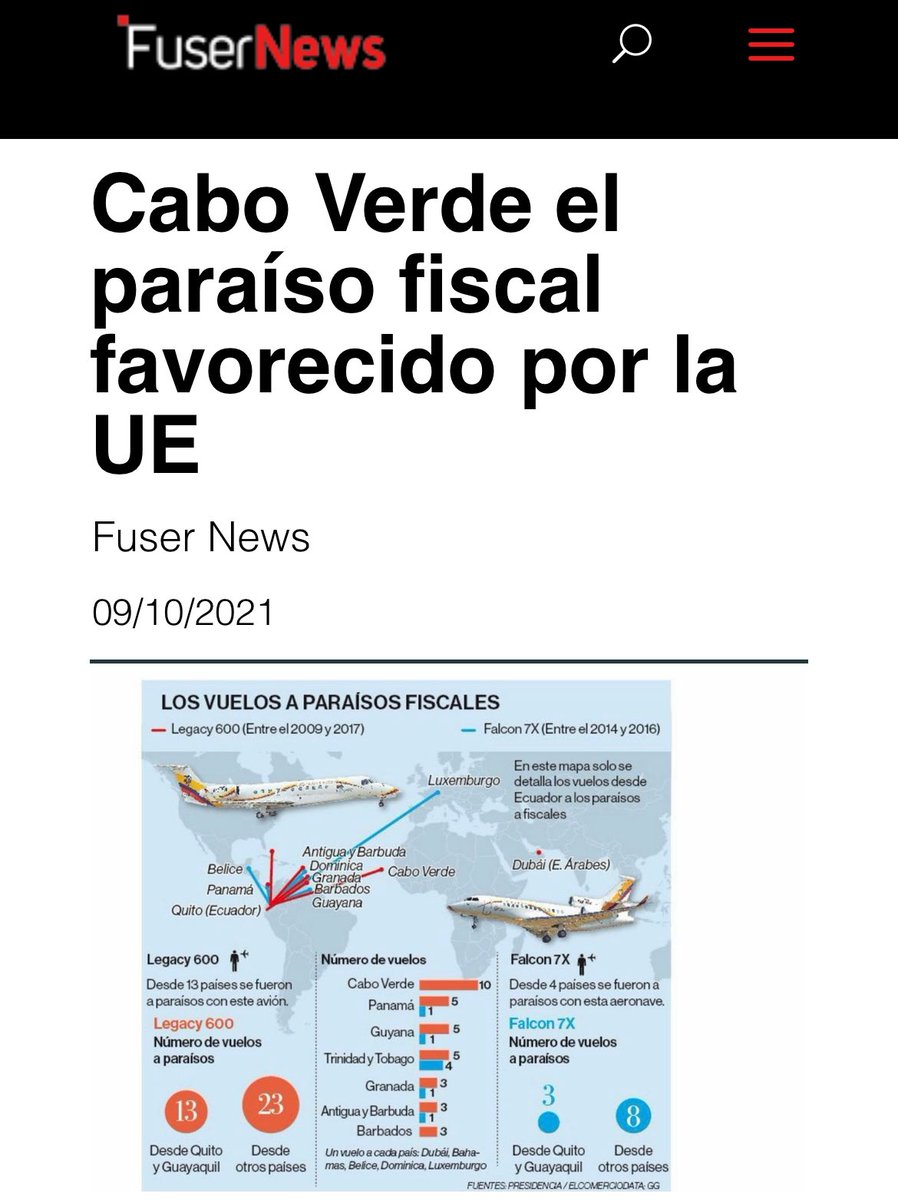 ⭕️ ATENCIÓN A CABO VERDE.

La <a href="/AECID_es/">AECID</a> entregó hace unos días 1.000.000 € públicos (de nuestros impuestos🇪🇸) al Ministerio de Finanzas de Cabo Verde, y no es la primera vez que lo hace.

El año pasado más de 2.000.000 € también viajaron a este PARAÍSO FISCAL. <a href="/Ineco_es/">Ineco</a> tiene