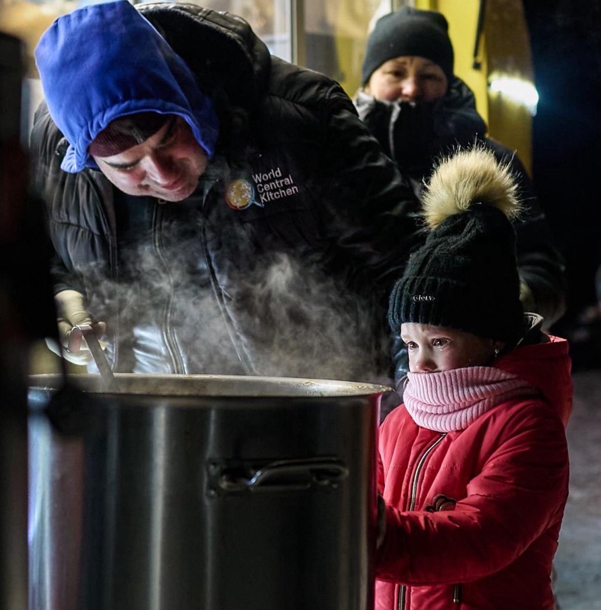 Genuinely just thank you to World Central Kitchen for being here