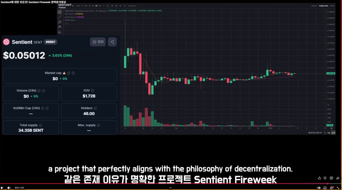 Fireweek Sentient 영상을 보고 든 한 줄의 생각은

"Sentient는 AI의 학습,추론,의사결정 과정을 완전히 투명하게 공개해, 통제 가능한 AI를 만들려는 오픈소스 AGI 프로젝트다."

이다.

🔸영상 내용 요약

 ▫️ 터미네이터를 보면

 AI가 위험한 존재가 된 게 문제가 아니라, 위험한 AI가 만들어질