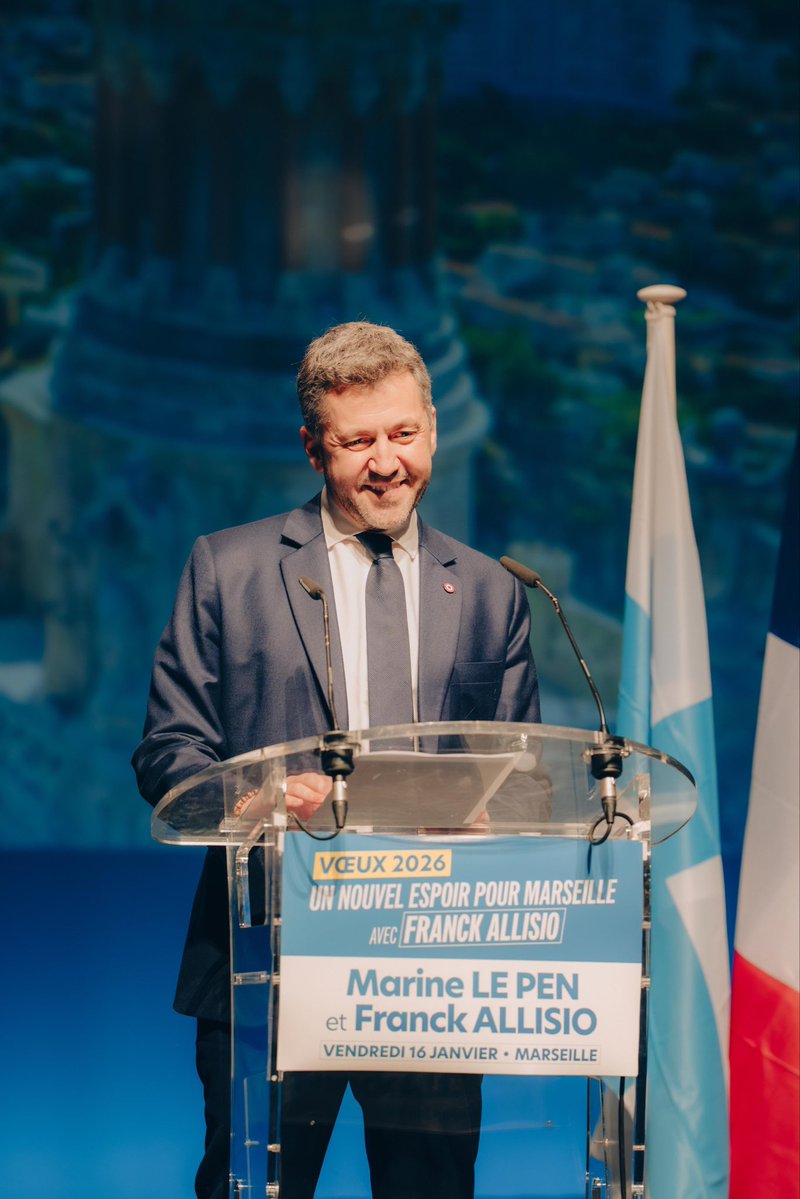 franckallisio's tweet image. Vous avez fait de ces vœux 2026 un moment unique ! Nous Le ressentons tous, un nouvel espoir pour Marseille se lève !

Merci @MLP_officiel de m'avoir fait l'amitié de ta présence. Tu seras toujours la bienvenue à Marseille !