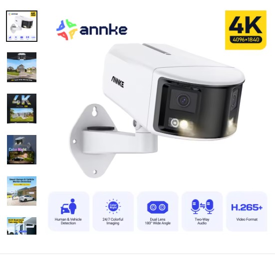 shopping_soma's tweet image. 📷 ANNKE 4K 8MP PoE Dual-Lens Surveillance Camera
180° Outdoor PoE • Color Night Vision 🔒
Get it - s.click.aliexpress.com/e/_c4tgGkOL

#ANNKE 
#SecurityCamera 
#4KSurveillance