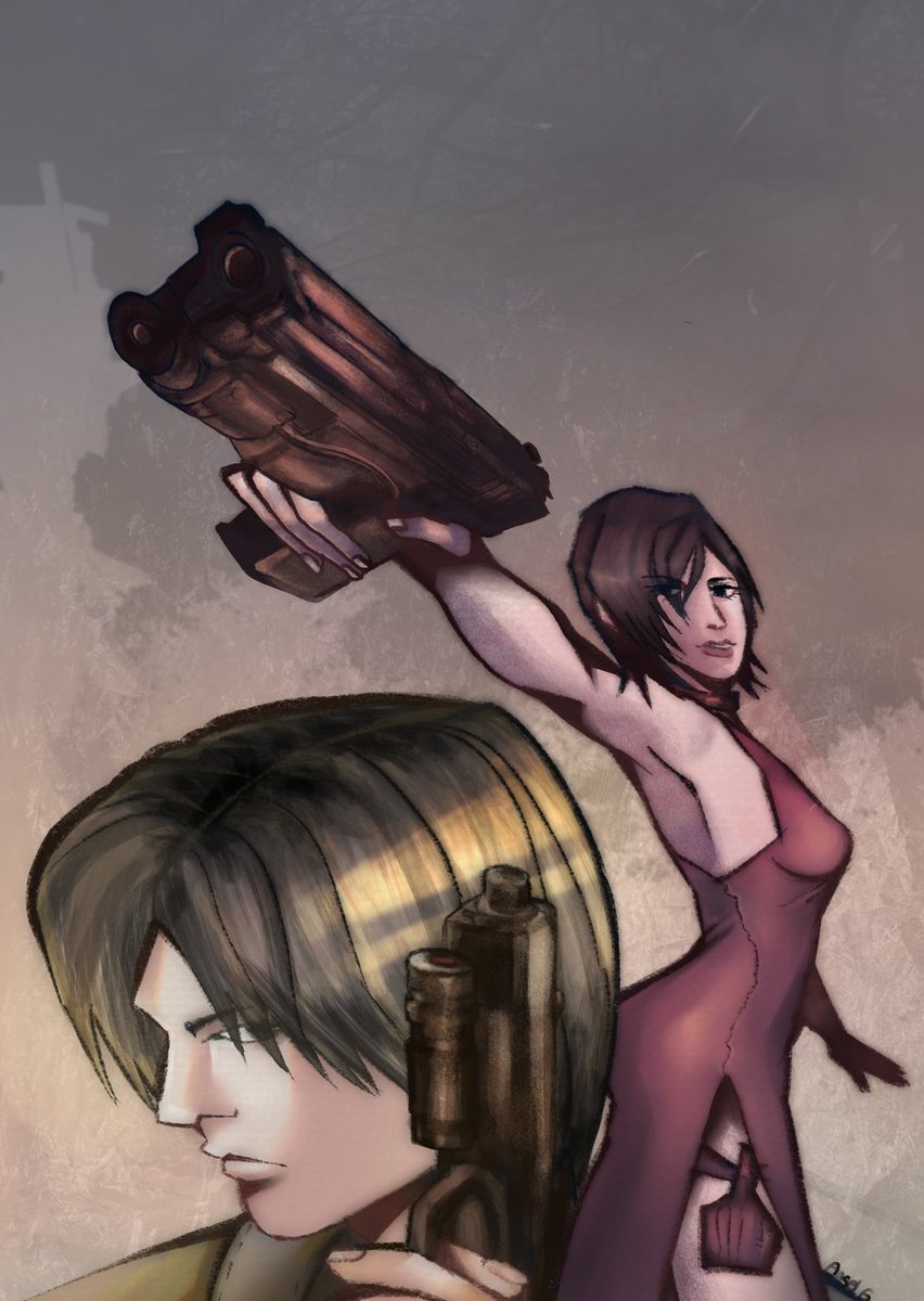 #ResidentEvil4 in the Style of Robert Valley