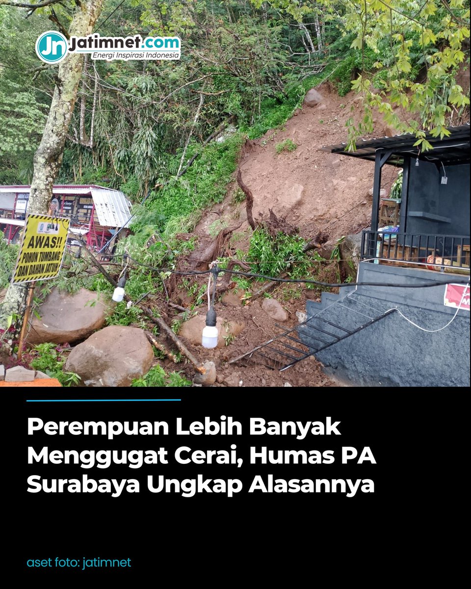 jatimnet1's tweet photo. Material longsor berupa lima batu berdiameter sekitar dua meter, tanah, dan bonggol pohon tersebut amblas dari tebing dengan ketinggian sekitar 4 meter di samping jalan.

#jatimnet #energiinspirasiindonesia 

Baca selengkapnya di https://t.co/O5YovVnTmz https://t.co/yUPOPuDFBw