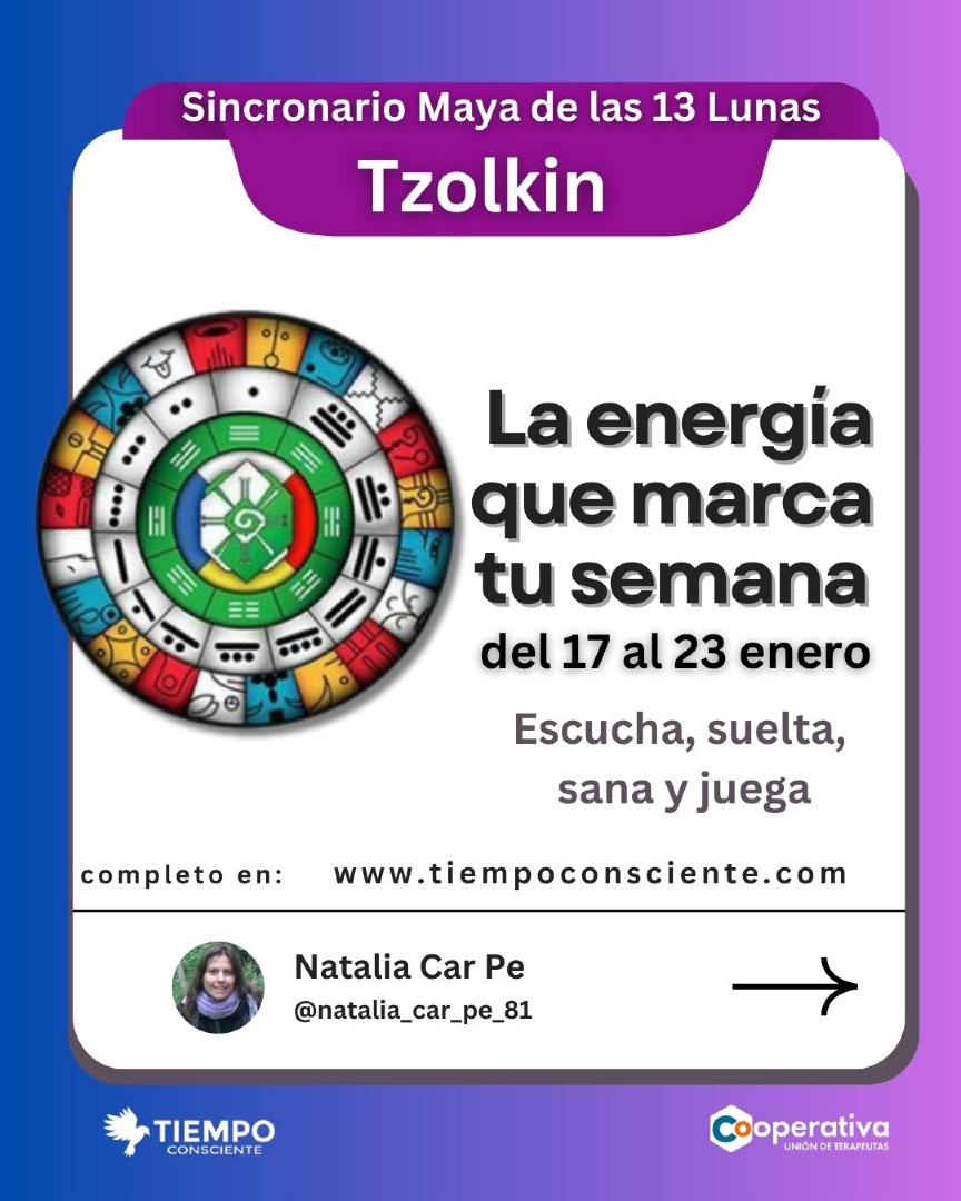 infoconsciente's tweet photo. Descubre el poder de un🌙 Retiro espiritual profundo
Semana Blanca: Tzolkin y 13 lunas. del 17 al 23 de Enero
por Natalia Car Pe

https://t.co/V2ZGoW3E2S

📌 Guarda este carrusel y compártelo con quien lo necesite. https://t.co/kdC5XrmfCa