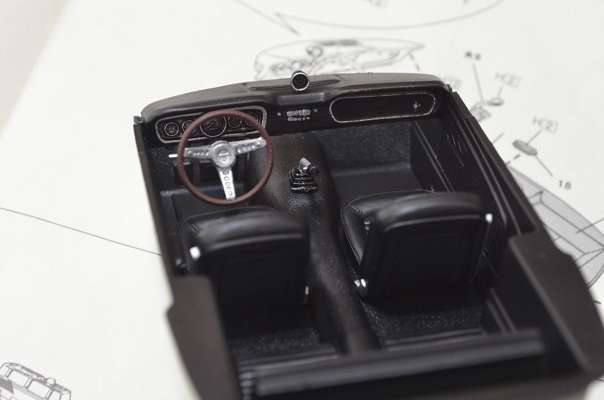 モノグラム 1/24 シェルビー 66 マスタング GT350【HM55/86055】製作