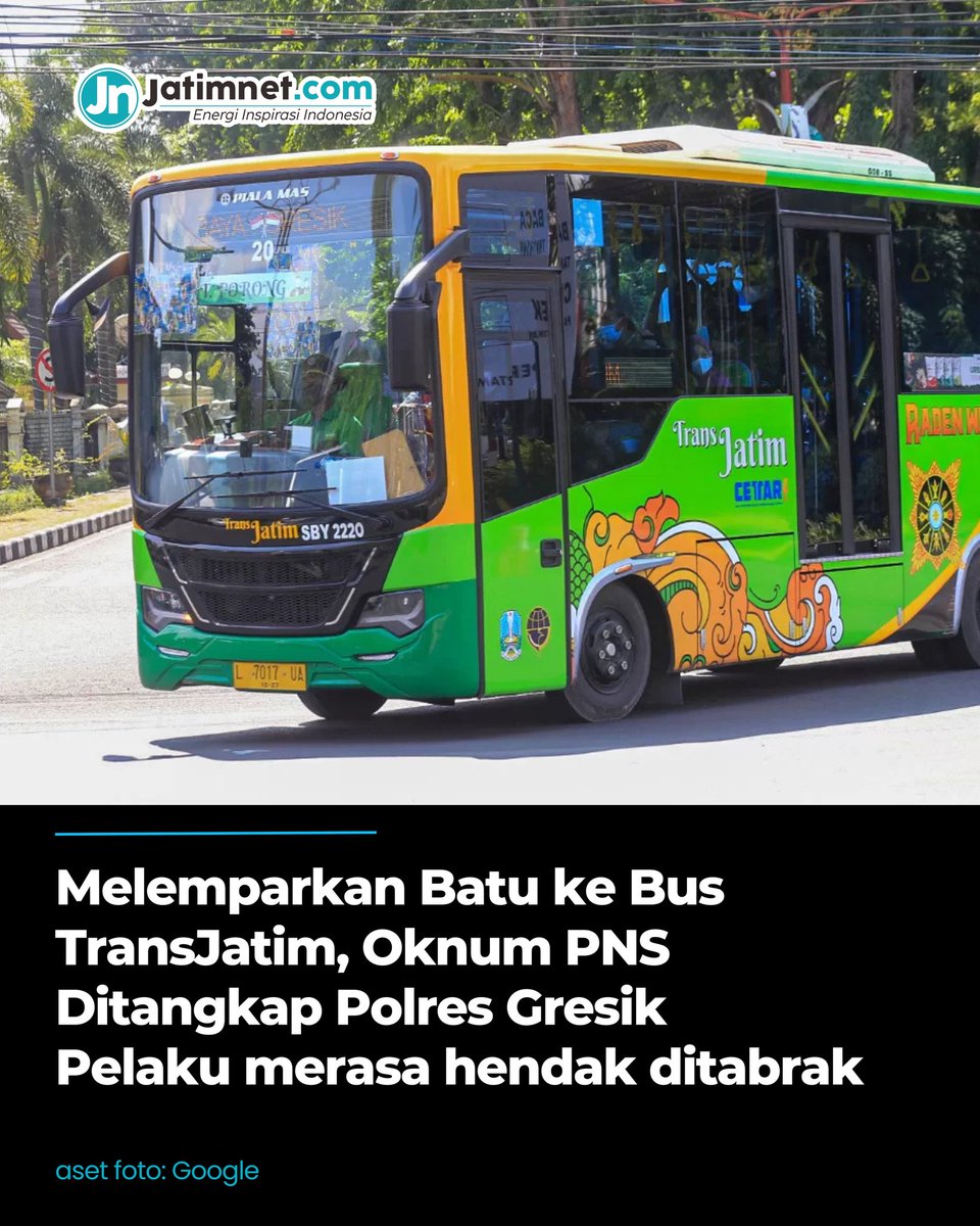 jatimnet1's tweet photo. Secara spontan melempar bus dengan batu yang memang sudah disiapkannya dari rumah. Akibatnya, kaca bus pecah dan menimbulkan kepanikan penumpang.

#jatimnet #energiinspirasiindonesia 

Baca selengkapnya di https://t.co/9miEGFwze0 https://t.co/O69D1fQLHD