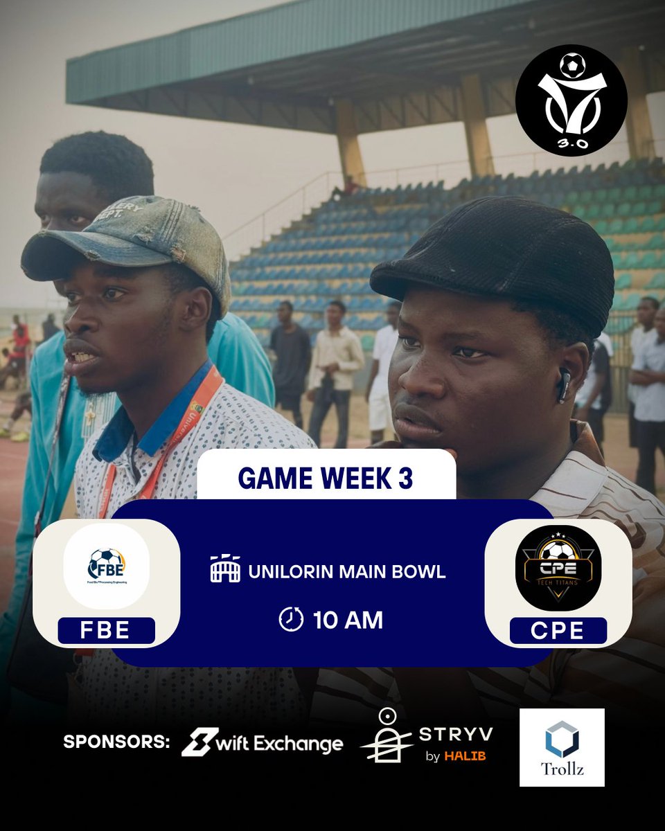 engine3_0's tweet image. Gameweek 3 Preview
CPE 🆚 FBE
A test to resolve.

FBE are still searching for their first win, while CPE sit on one victory both sides punished by goalkeeping errors so far.
Who gets it right this time?
Find out by 10
#Engine3_0