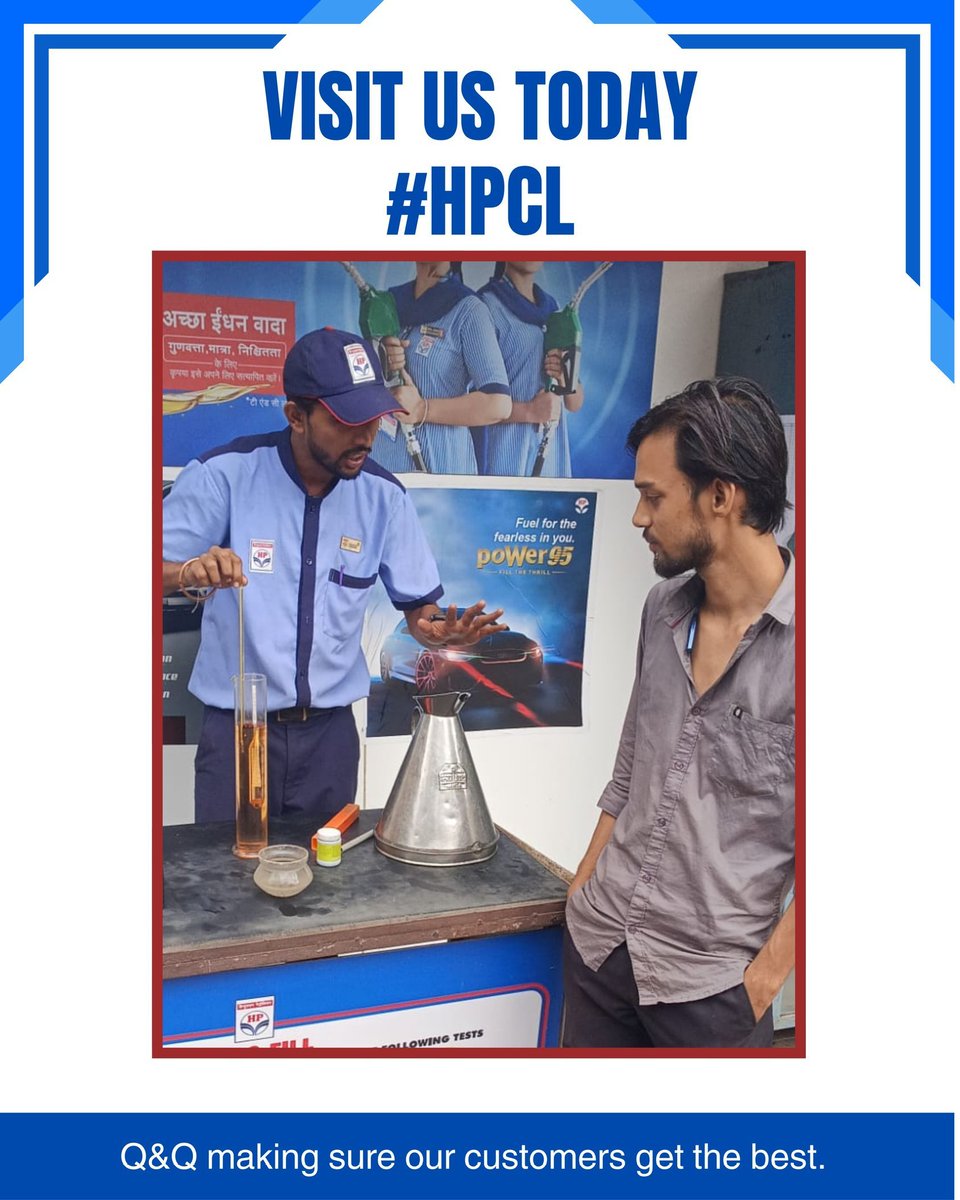 AndSaikripa's tweet photo. Another day, another promise of Q&Q!
Delivering the right Quality & Quantity, every single time β because our customers deserve nothing less than trust & transparency. π #OneHPCL #Deliveringhappiness https://t.co/gvOh2qIRxS