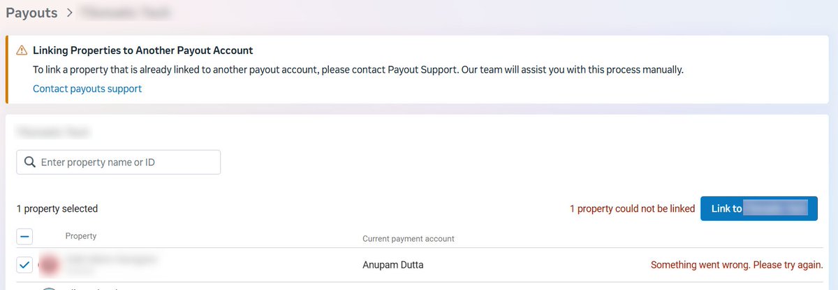 anupam006's tweet photo. @MetaforDevs @Meta Horrible support 

ur page is asking to raise support ticket for manual linking.

Raised Ticket, screenshot, video. 

"Hi Anupam,
It appears that your inquiry is related to something other than the payouts you receive for Audience Network publisher earnings." https://t.co/OXWl7ZBS7L
