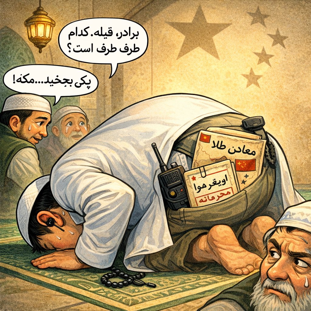 کارکاتور از برادر تازه مسلمان شده چینی ما…