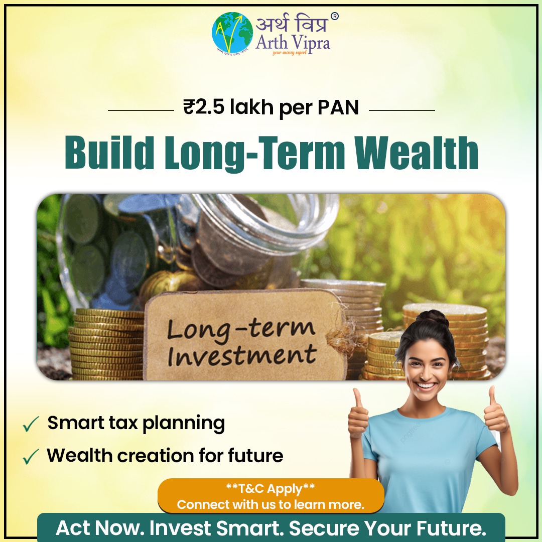 ArthVipra's tweet photo. Long-term #wealth isn’t built by chance- it’s built with the right #strategy.
Smart financial planning and informed investing today can create #stability, #confidence, and a #SecureFuture tomorrow.
With Arth Vipra, invest with clarity and plan with confidence. https://t.co/Q851MAIJHa