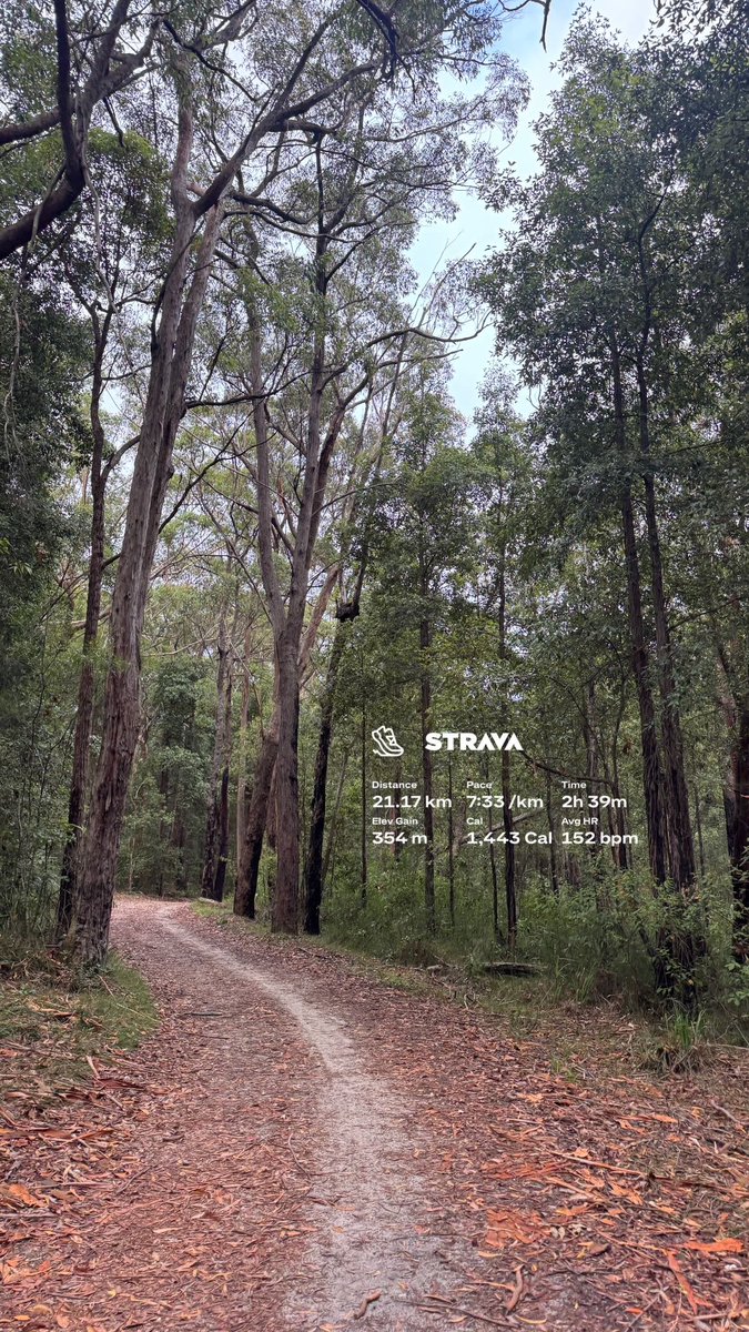 Being 4 weeks out from race day meant doing a trail run in the rain this morn 🥲 Summer in Sydney is excellent.