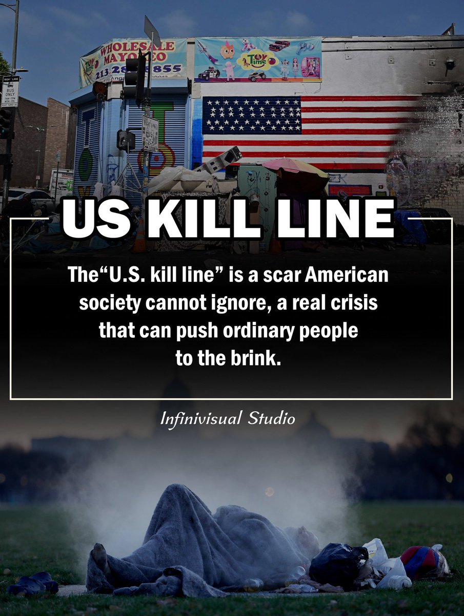 VikramSharmaVas's tweet image. The gaming term "#killline" is now used to describe real life in the U.S.: a single crisis can push many into severe financial trouble. Unlike games, there's no restart—this is the harsh reality of #America's fragile safety net.