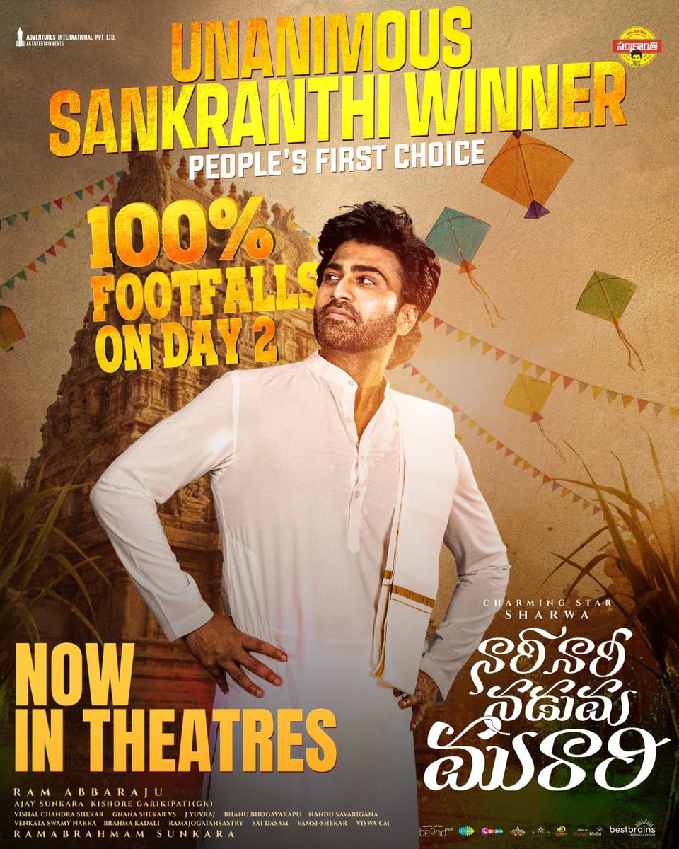 Housefull boards all over, #NariNariNadumaMurari successfully running in cinemas now !