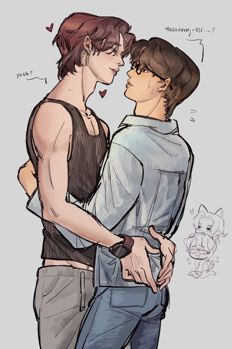 LopsidedKnight's tweet image. holy heejake yaoi ⛹️‍♂️