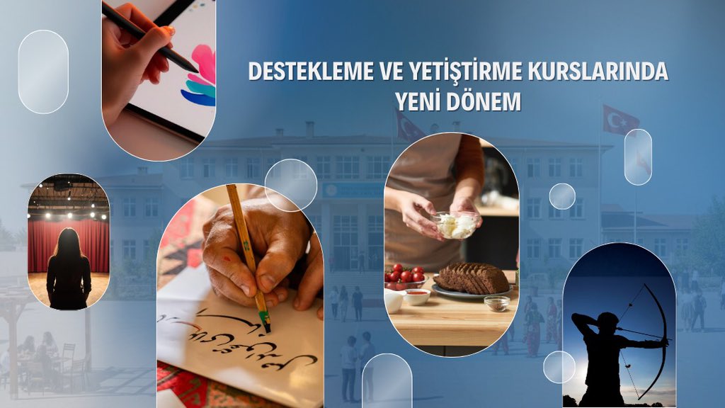 Destekleme ve Yetiştirme Kurslarının Geniş Yelpazedeki Yeni Dönemi Başlıyor

📌 Destekleme ve yetiştirme kursları kapsamında “kültür ve sanat, spor, yabancı dil, yaşam becerileri ile bilim ve teknoloji” alanlarında hazırlanan modüler kurs programları, ilk etapta pilot illerde