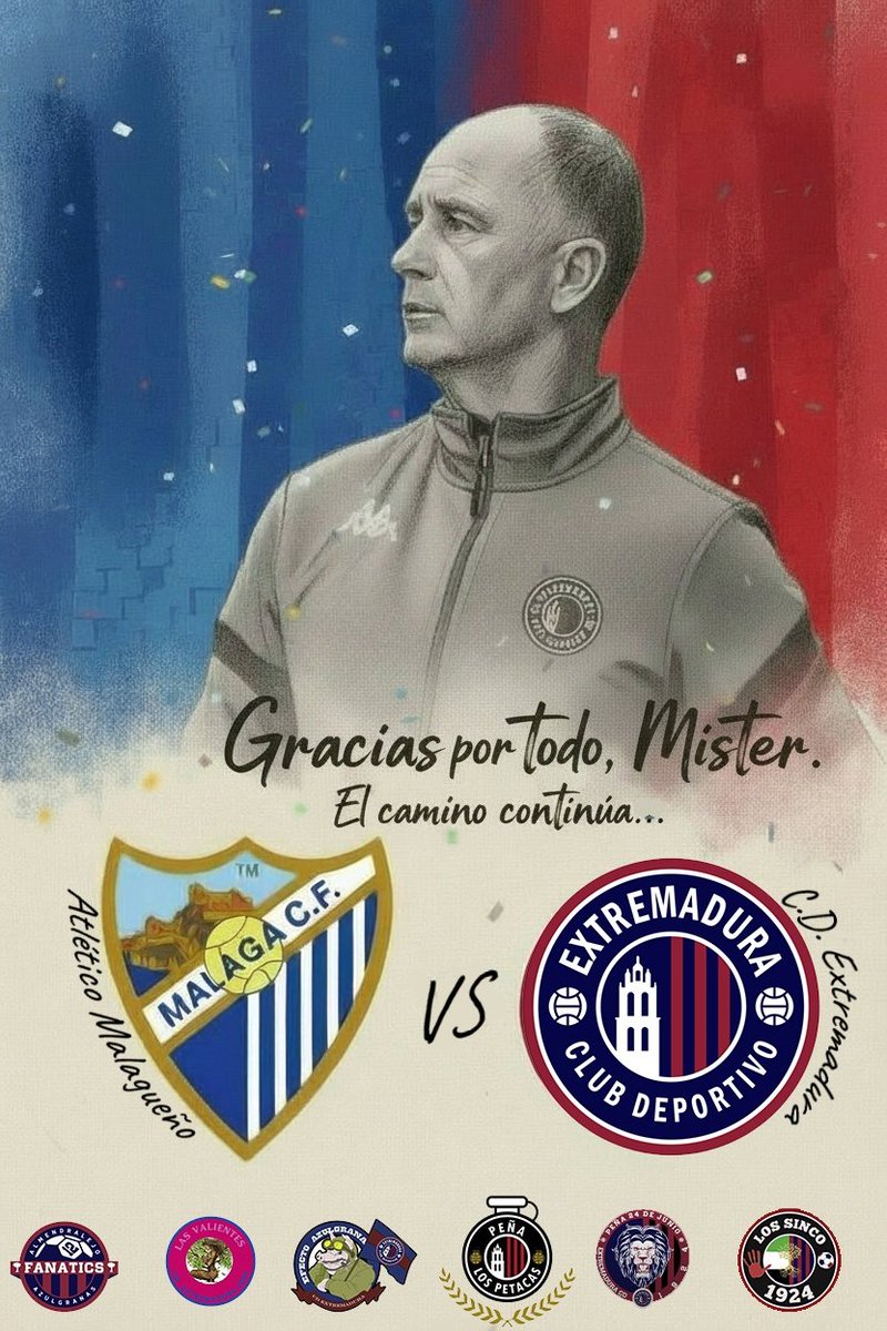 fepecdext's tweet image. Lo vivido suma, lo aprendido queda.
Gracias por todo, míster.
El camino continúa… y hoy se juega.
Creyendo hasta el final.
¡Vamos CD Extremadura!