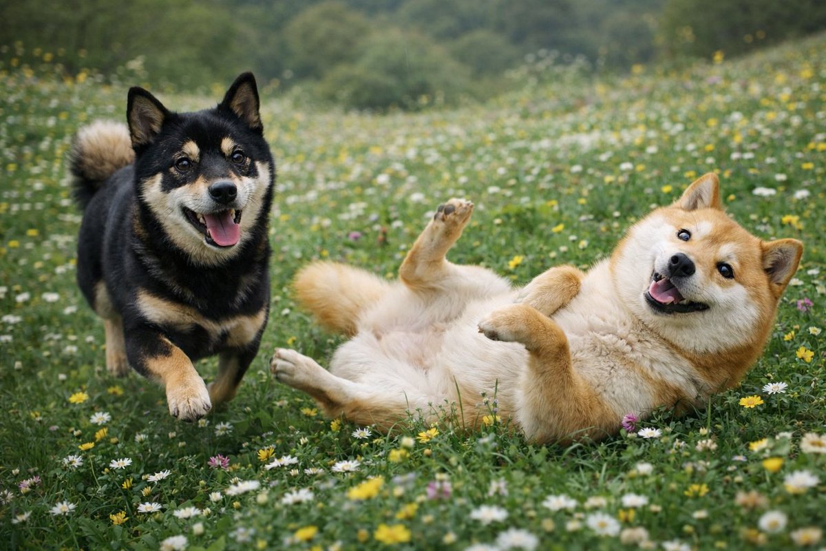 Cocoro × Doge Daily Vibe Check ✓ Saturday energy🐾🦴 Run free..... Roll in  the grass.... Check on a fren and share the joy 🐾🌿 Happy weekend 🐾🫶