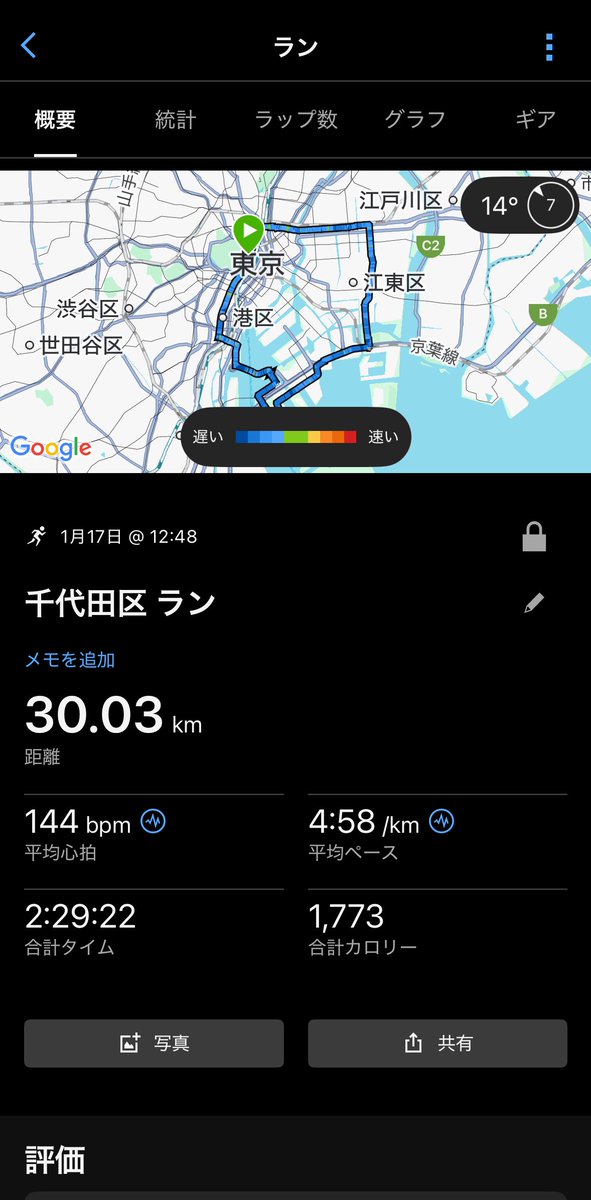 naoroad's tweet image. 今日は東京駅から30kmロング走🏃‍♂️‍➡️ 今週だけで計80km走っているので、最後は脚の疲れが出てきた感じ🦵 走り切れたのは良かったし、ここからまた週末は5週連続30km以上走ります🏃‍♂️‍➡️

🏃‍♂️30kmロング走
👟 #アディゼロボストン13

#NAOROADランニングDiary