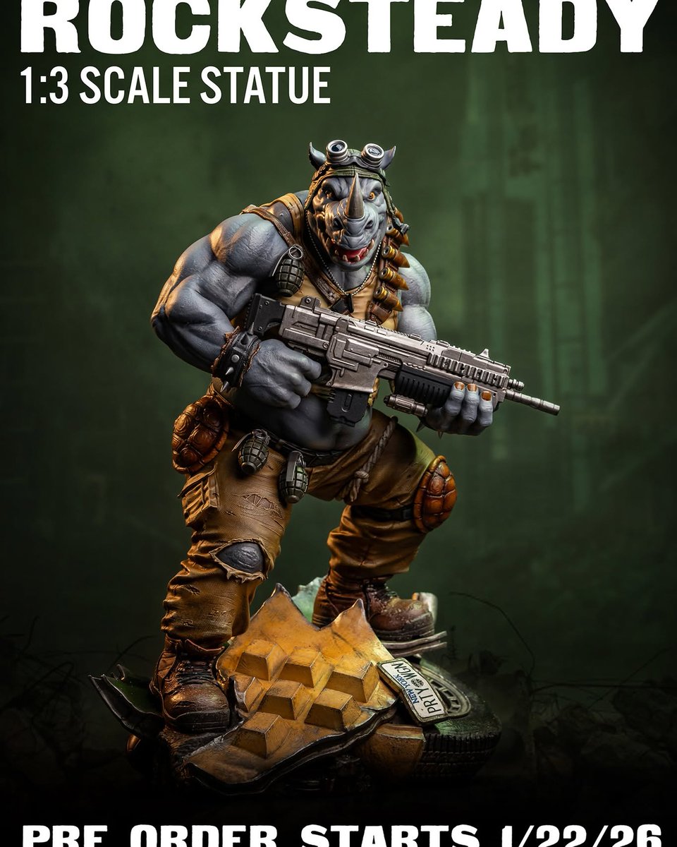 Le fabricant <a href="/CollectPCS/">Premium Collectibles Studio</a> dévoile sa prochaine statuette pour les TMNT Legends : Rocksteady !

Les précommandes débuteront le 22 janvier