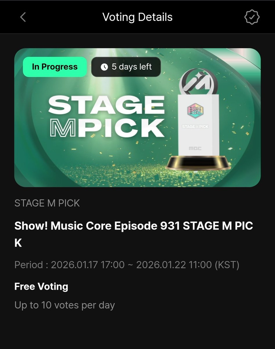 ENHYPENVT's tweet image. [🗳] MUNIVERSE | STAGE M PICK 

#ENHYPEN’s “KNIFE” is nominated for Show! Music Core – STAGE M PICK.

This is a Special Award, so let’s secure an extra win for @ENHYPEN_members!

Use all your accounts and vote now.

⏳️: 01.22
🗳: muniverse.io/votes/4c18b14c…