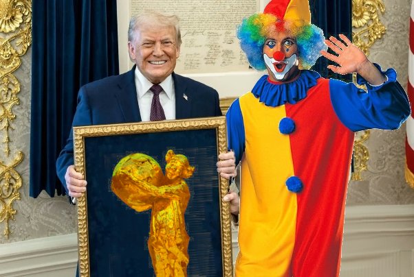 Il principe di Monaco comunica che il "Clown d'oro" del Festival del Circo di Montecarlo non può essere ceduto ma che per #Trump faranno un'eccezione.