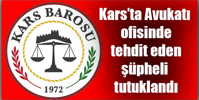 Kars'ta Avukatı ofisinde tehdit eden şüpheli tutuklandı 

karspusula.com/kars-ta-avukat… <a href="/NecatYagci/">Av.Necat YAĞCI</a> <a href="/KarsBarosu/">Kars Barosu</a> #kars