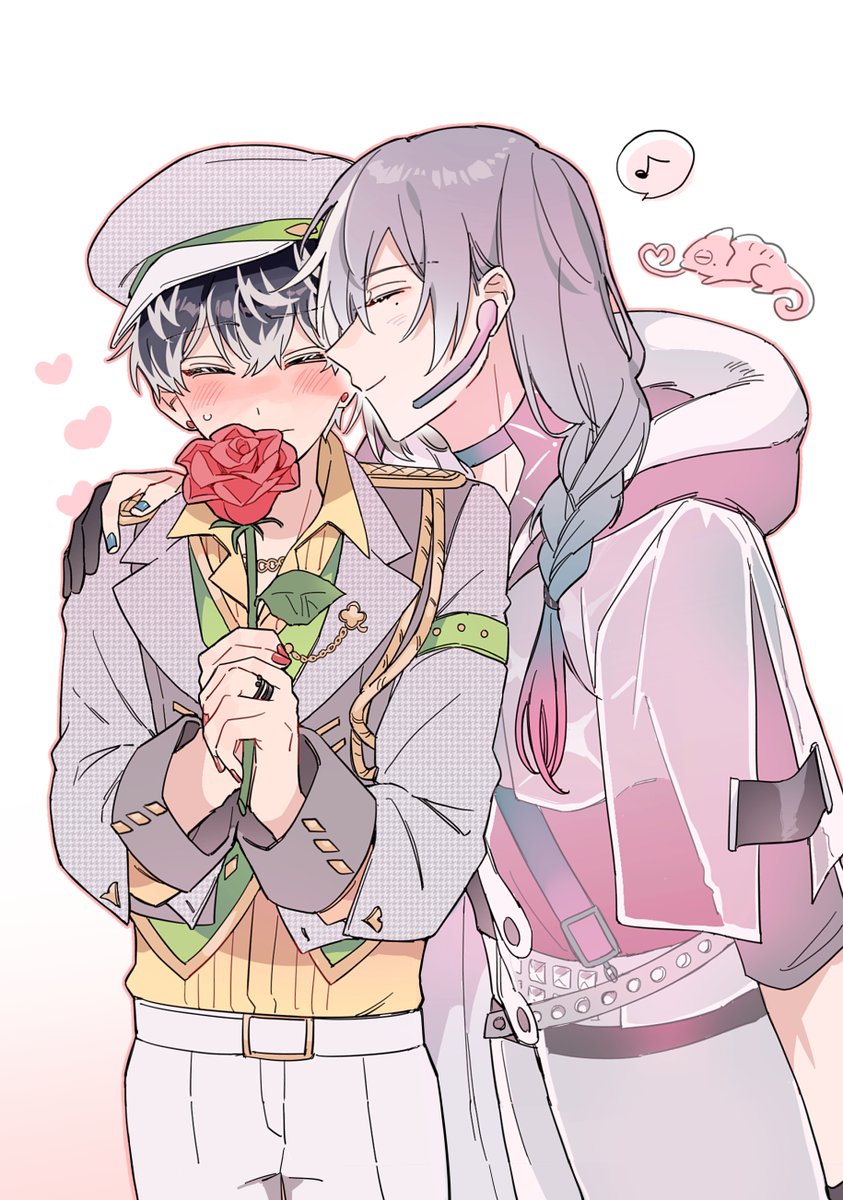 カメレオン求愛するとき色変わるのかわいい〜なユキモモ